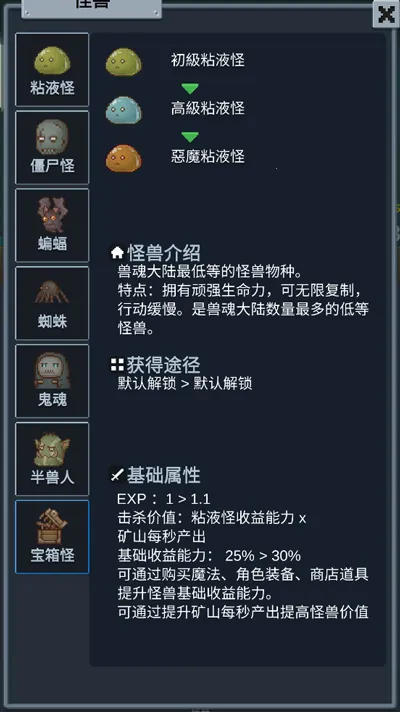 听说这里有怪兽(像素风放置游戏) 听说这里有怪兽(像素风放置游戏)