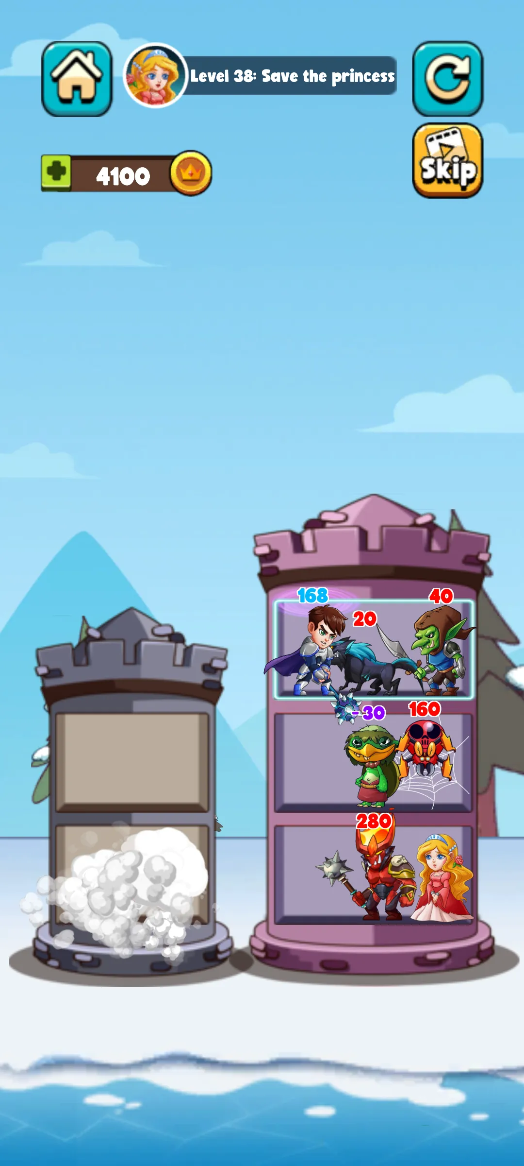 英雄城堡对决(城堡英雄救公主游戏)截图1
