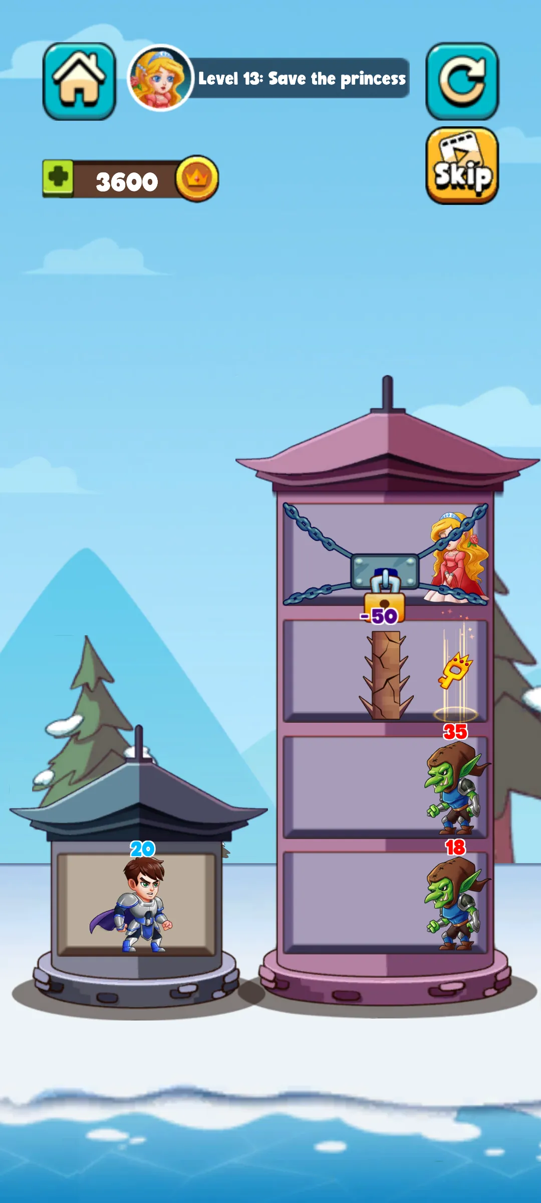 英雄城堡对决(城堡英雄救公主游戏)截图3