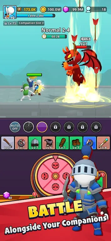 轮盘英雄(放置角色扮演游戏)截图3