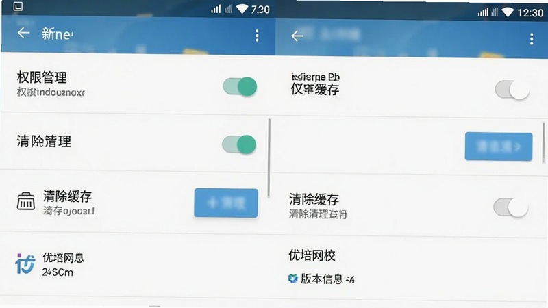 ����Ϊ�ֻ����ý����ͼ�������б�ʽ���У��Ű����룬���Ϊԭ��Android���棬ϸ�ڰ���Ȩ�޹������ء�����������ť���汾��Ϣչʾ�����������
