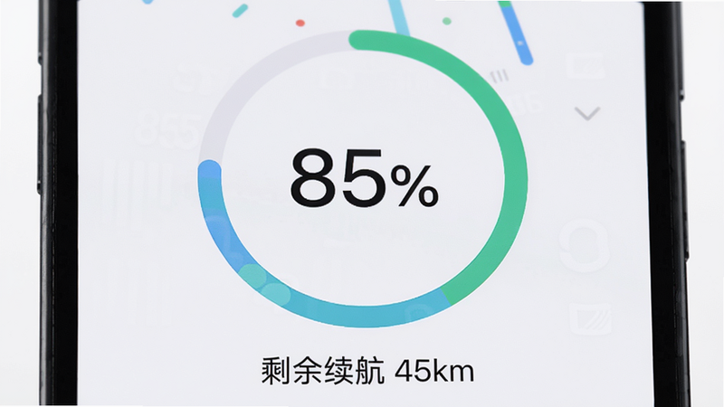 �ֻ�APP������д����ʾһ��Բ�εĵ�������������ֵΪ85%���·���ʾ