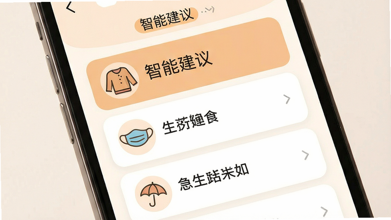 ����Ϊ�ֻ����棬��ʾ����鿨Ƭ������Ϊ���¹����б���ÿ����������ͼ�꣬�Ű��࣬���Ϊ��ܰ���ɫ����ϸ�ڰ���������֡�ɡ��ͼ�꣬���ʸ��壬�ɾ����޶���Ԫ�أ����֡����ܽ��顱������ʾ