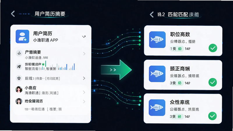 主体为小渔职通APP的