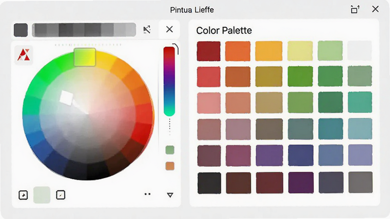 չʾPintura Lifeɫ�ʵ�ɫ���ܵĽ����ͼ��������ɫ��ʰȡ����ɫ�壬���ֽ��գ��Ű����룬����ִ���ϸ�����������ʸߣ��ɾ���������ʾΪ