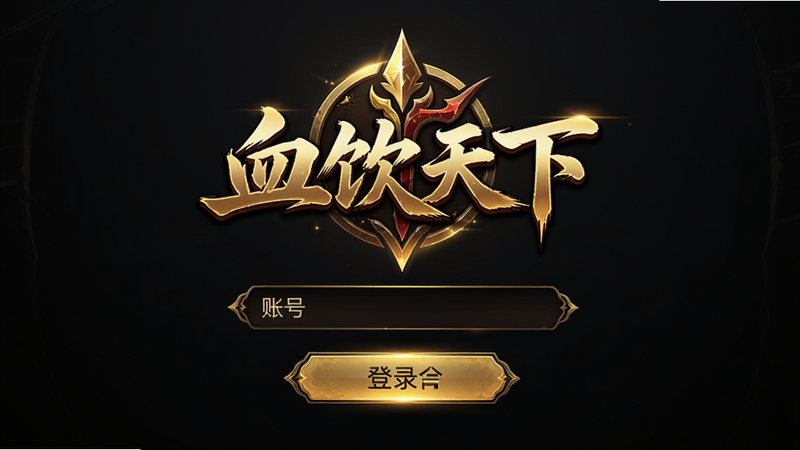 ����Ϊ��Ϸ��¼���棬����Ϊ������ʾLogo���·����˺���������¼��ť���Ű�Գƣ����Ϊ��ɫ���������ɫ���֣�ϸ�����ֹ�ӰЧ�������ʾ������ɾ����޶���Ԫ�أ����ֱ�עΪ��Ѫ�����¡�
