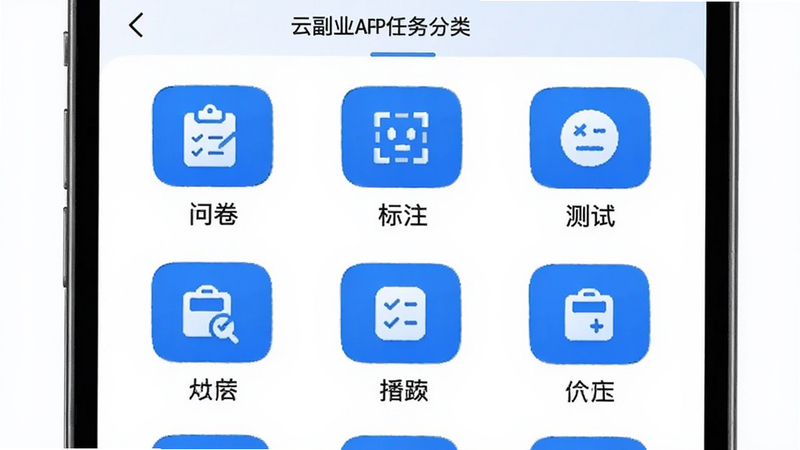 ����Ϊ�Ƹ�ҵAPP���������ҳ�棬����Ϊ����״ͼ�꣬�������ʾ���������ע���������ԡ�����𣬷���Լ���񣬰�ɫ����������ɫͼ�꣬ϸ�ھ��£����壬�޶���װ��