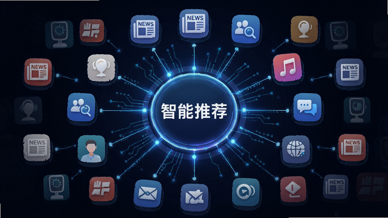 ����Ϊ����APP�������Ƽ��㷨ʾ��ͼ������Ϊ���ķ���״����Χ���Ƹ�������ͼ�꣬�Ű�Գƣ����Ƽ��У�ϸ����ʾ���֡������Ƽ����������������ɾ����޶���Ԫ��