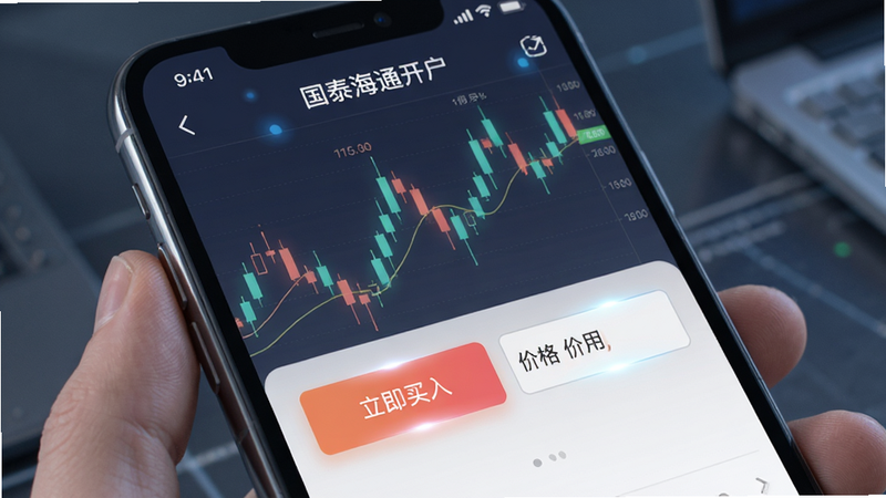 չʾ�ֻ���Ļ�ϵĽ���ί�н��棬����Ϊ����̩��ͨ������APP�Ľ����µ�ҳ�棬���ּ�࣬ͻ������������ť�ͼ۸�����򣬱���Ϊ��͸����K��ͼ�����Ƽ���ǿ��ϸ�ڴ���΢��Ч�����ʸ��壬������Ԫ�أ�������ʾ���������롱