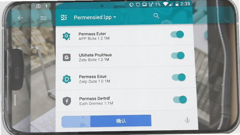 ����Ϊ�ֻ����ý����ͼչʾ�̰�APP��Ȩ�޹���ҳ�棬����Ϊ�б���ʽ������Ϊ���������в�ΪȨ�޿����б����ײ�Ϊȷ�ϰ�ť���Ű�����ֱ�ۣ����ΪMaterial Design��ϸ�ڰ���Ȩ��ͼ���뿪��״̬�������������ɾ����޶���Ԫ��