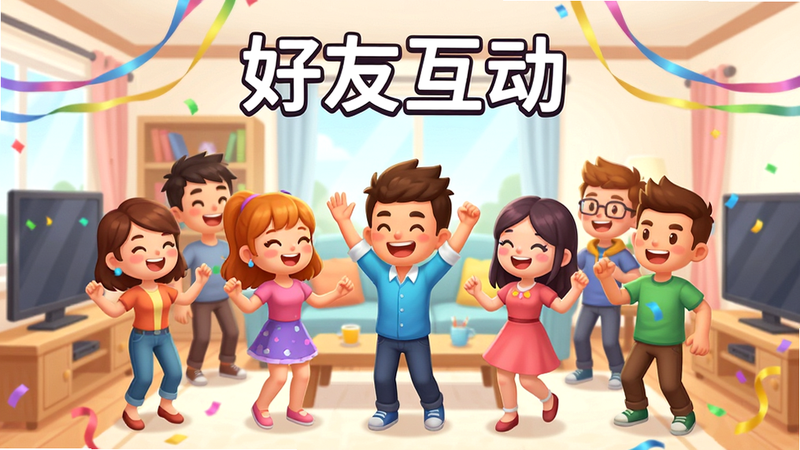 ��Ϸ�ڶ����ɶԳ�����������һȺ��ͨ��ɫ�ڿ������軥�����������ֵ������ң��Ű���жԳƣ���񻶿���ã�ϸ��չʾ��ɫ������ʴ�װ�Σ���������ͨ͸���ɾ����������֡����ѻ�����