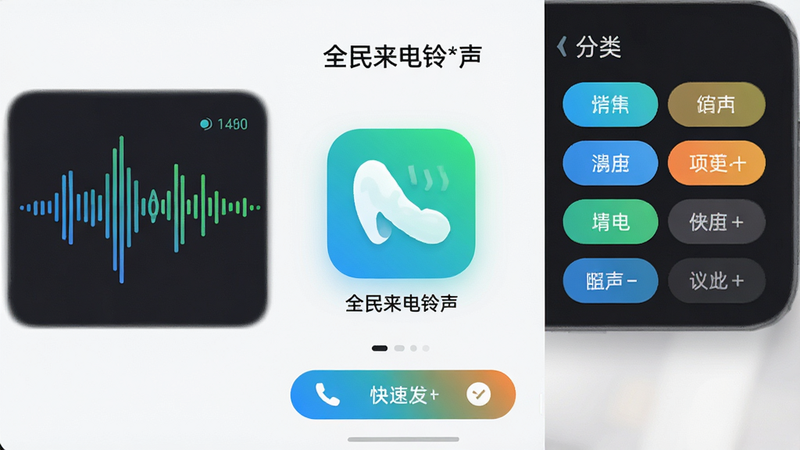 ����չʾȫ����������APP���棬���ֲ������ľ۽�ʽ�Ű棬���Ϊ�ִ���Լ�Ƽ��磬ϸ�ڰ��������Ƶ����ͼ���Ҳ�����ǩ�����ײ���ݲ�����ť�����ֱ�ע��ȫ�����������������ʸ���4K�������ɾ��޶���Ԫ�أ�ɫ���������£������������Ĺ���ȫò