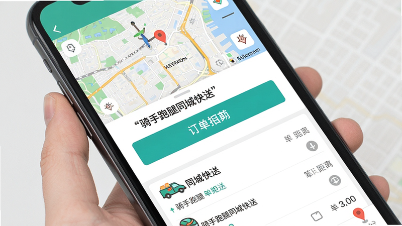 ����Ϊ�ֻ����棬��ʾ����������ͬ�ǿ��͡�App��ҳ����������������Ϊ��ͼ��ͼ���ײ�Ϊ�����б�������ƽ����ϸ�ڰ��������Ľӵ���ť�;����ʶ�����ʸ��壬�ɾ��޶���Ԫ�أ��������Ű�������������ͬ�ǿ��͡�