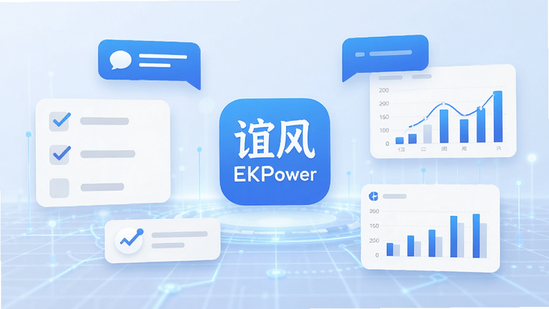 ���EKPower ��׿��Ӧ�ý���ȫ��չʾ���ִ���ƽ����Ʒ����ɫ���ɫΪ��ɫ����������ʾӦ��ͼ�꣬��Χ��������Ϣ���ݡ������嵥������ͼ����Ԫ�أ�����Ϊ��͵ĿƼ������񣬸��壬4k���ɾ����޶���Ԫ��