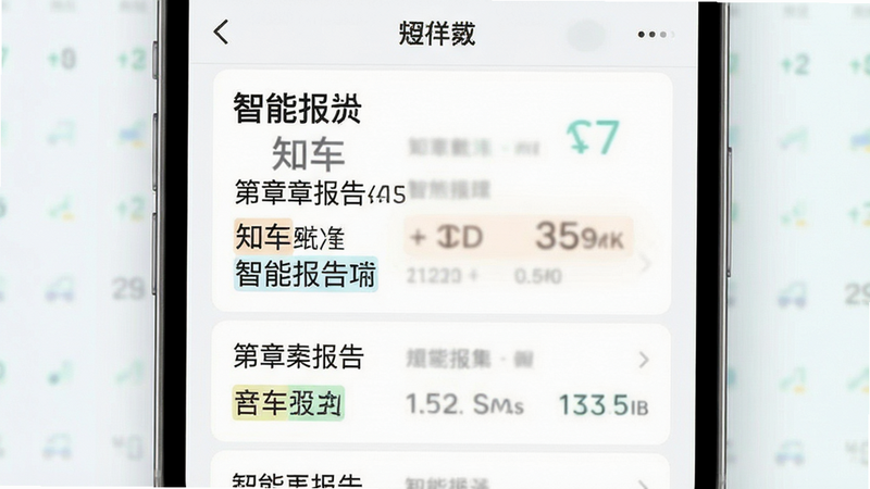 主体为手机界面截图,布局为垂直滚动列表,排版展示报告详情页,风格为清新简约,细节显示报告章节标题与关键数据高亮,画质柔和自然,干净界面,文字包含