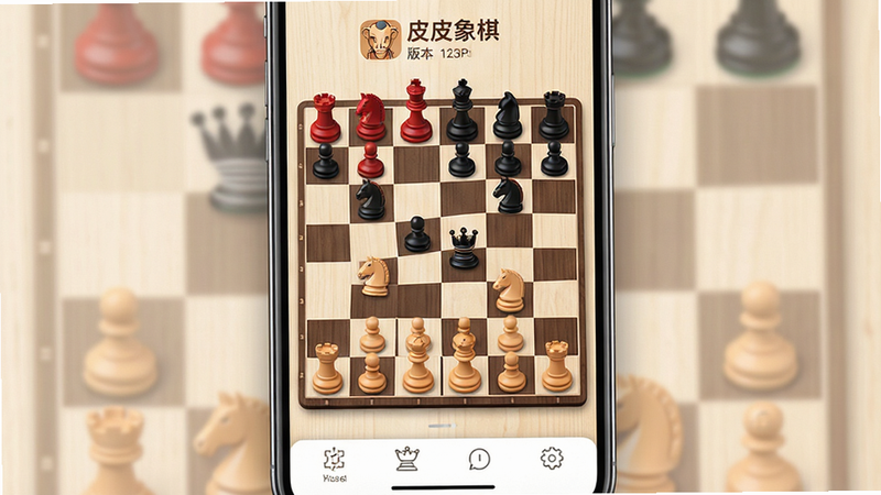 һ�Ÿ�����ֻ�Ӧ�ý���չʾͼ������Ϊ��ƤƤ���塱APP�������棬���־��У�����ռ����Ļ��Ҫλ�ã�����Ϊ�����ɫ������Ⱦ������Ϊ���ŵ�ľ���ʸУ�������ʾ��ƤƤ���塱Logo���汾�ţ��ײ��м��Ĺ��ܰ�ť�����������ִ���Լ��������ͣ������������޶�������Ԫ�أ�4k�ֱ��ʣ���ʵ��Ӱ���