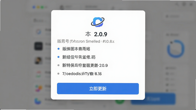 ����:�汾���µ�������ʾ�汾��2.0.9���������б�������:����Logo���в��б����ײ���ť���Ű�:��׼������ʽ��������ʾ�����:����ִ�����ɫ������ϸ��:�б���ǰ��СԲ�㣬��ťΪ��ɫ���������¡�������:����UI��ƣ�����Ӱ���ţ���������