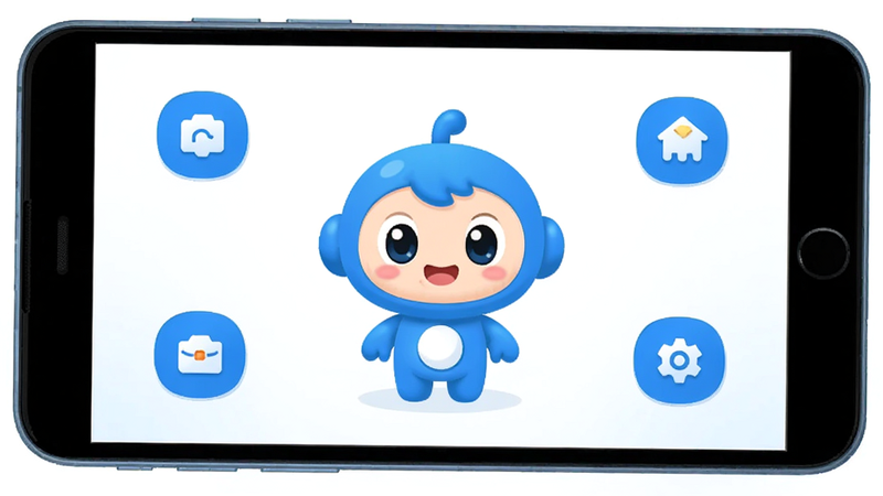 ������̽��׿��Ӧ��������չʾ����ƽ��UI��Ʒ����ɫΪ��ɫ��������������һ���ɰ�����ɫ��ͨ��ɫ������Χ�ֲ��ż��Ĺ���ͼ�꣬����Ϊ�ɾ��İ�ɫ���䣬���岼���������޶���װ�Σ�����ʸ�����4k����