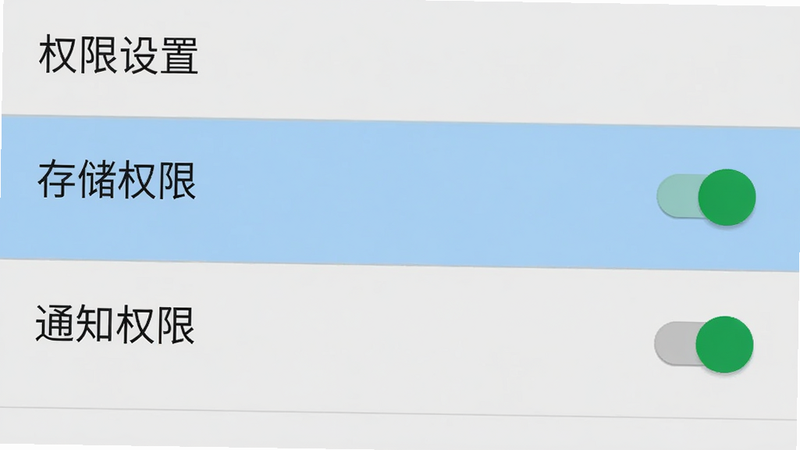 主体为手机设置界面截图,布局为列表形式,高亮显示