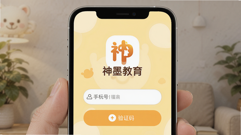 ��ī����APP��¼���棬��ʾ�ֻ������������֤�밴ť������Ϊ����ɫ��Logo���У���������ܰ�����壬��ˮӡ