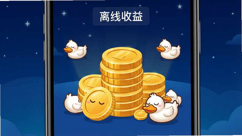 �ֻ���Ļ��ʾ�������������棬�޴�Ľ�Ҷѵ�����Ļ���룬��Χ������˯���Ŀ�ͨѼ��ͼ�꣬����Ϊ����ɫҹ�գ����ִ�ֱ���У����ΪUI������ƣ�ϸ�����������ʾ��£��ɾ����޶���Ԫ�أ����ֱ�ǩ��ʾ