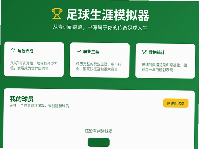 足球生涯模拟器截图0