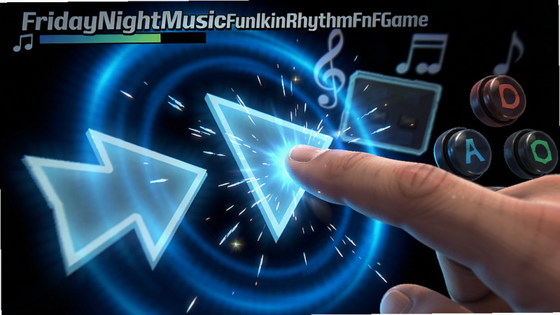 FridayNightMusicFunkinRhythmFNFGame ��Ϸ�ڰ����ж���д��չʾ��ָ�����ͷ˲�����Ч����ɫ��Ȧ��ɢ���߶Աȶȣ�ϸ�ڷḻ��8k�ֱ���