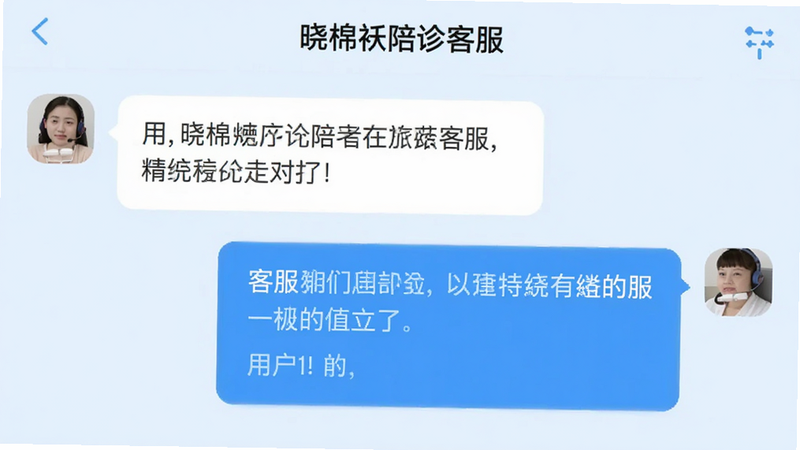 ����Ϊ�ͷ��Ի����棬����Ϊ����������ʽ������Ϊǳ��ɫ���Ű����ҷֲ������Ϊ��ʱͨѶUI��ϸ�ڰ����û�������ͷ��ش𣬻����������ɾ����޶���Ԫ�أ����֡����ް�����ͷ�����Ϊ����