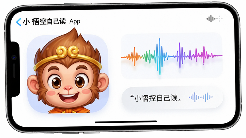 չʾ'С����Լ���'App�Ľ������棬������һ����ͨ�����ͷ������Ļ���΢Ц���Ҳ���ʾ����ͼ�������������֣�����Ϊ��ɫ�����ּ�࣬����ִ��Ƽ��뿨ͨ��ϣ�ϸ�ڷḻ�����ʸ��壬�ɾ�������Ԫ��