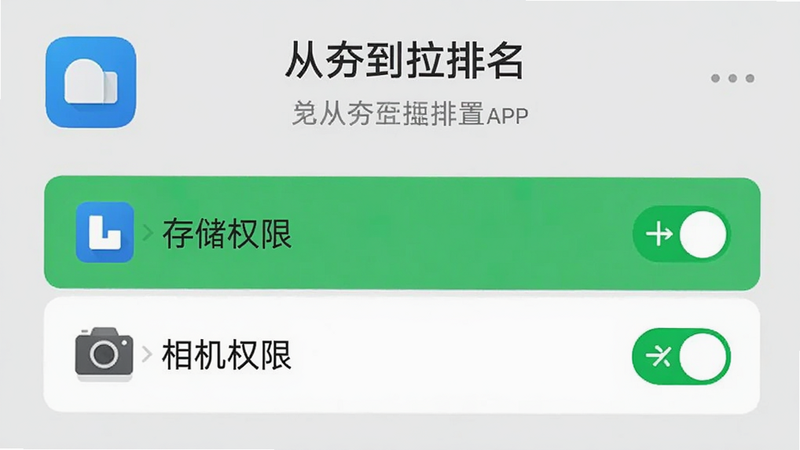 ����һ���ֻ���ȫ���ý����ʾ��ͼ����ʾ���Ӻ�����������APP��Ȩ�޹���ҳ�棬�ص�������洢Ȩ�ޡ��͡����Ȩ�ޡ��ѿ�����״̬�������࣬ͼ������������Ϊǳ��ɫ�����ְ�ȫ���ݲ��ص��������޶���Ԫ��