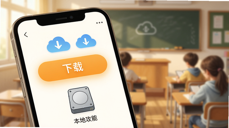 ����չʾһ���ֻ����棬��������һ�����Եġ����ء���ť��������ʾ���Ա���һ���ƶ�ͼ���ʾ�ƶ�ͬ�����·���һ�����ش洢��Ӳ��ͼ�ꣻ������ģ���Ľ��ҳ�������ʾ��������Ҳ��ѧϰ�����Ϊдʵ��廭��ϣ�ɫ����ů��ͣ�ϸ�ڴ�����͵���Ӱ�����ֱ����ɿ�������ϸ�壬�����ұ���Ԫ�أ�ǿ�����߹��ܵ�ʵ���ԡ�