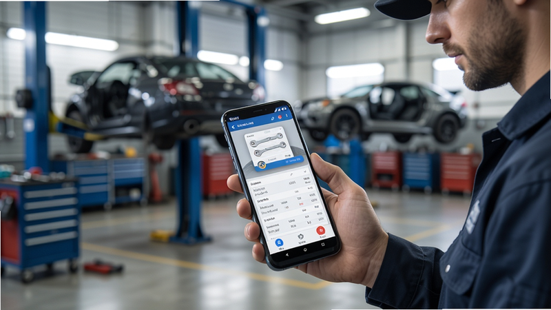 ����Ϊ������APP�ڰ�׿�ֻ��ϵ�ʹ�ó���ͼ������չʾ�ֻ���Ļ��ʾӦ�ý��棬����Ϊ����ά�޳��价�������дʵ��ϸ��չʾ��ʦ�ֳ��ֻ���ѯ���ݵĳ��������ʸ��壬������Ԫ�أ������ƶ��칫�ı����