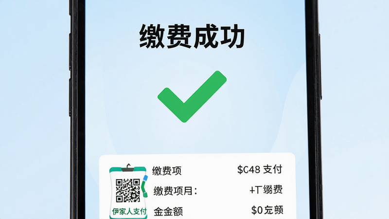 ����Ϊ�ֻ�֧���ɹ����棬����������ʾ������ɫ�Թ�ͼ�꣬�Ϸ���ʾ