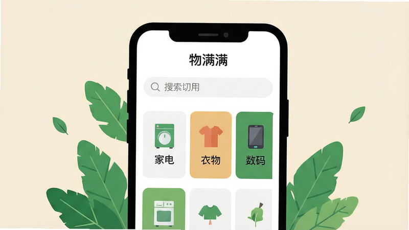һ�Ÿ����ƽ�����廭������Ϊ�ֻ���Ļ���棬��ʾ����������App��ҳ���������࣬���������������·��Ƿ��࿨Ƭ�硰�ҵ硱��������������롱������Ϊǳ��ɫ����׺��ɫҶ��Ԫ�أ����ֻ��������࣬���������ɼ���4k�ֱ��ʣ��������壬������Ԫ��