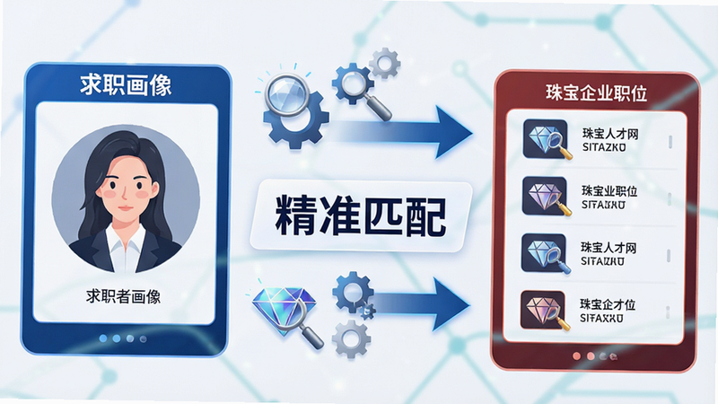 �鱦�˲�������ʾ��ͼ������Ϊ����ƥ�����ͼ������Ϊ���ҽṹ�����Ϊ��ְ�߻����Ҳ�Ϊ�鱦��ҵְλ���м��ɼ�ͷ���ӣ����Ƽ�����������ϣ�ϸ�ڰ������֡��Ŵ󾵡���ʯͼ�꣬�����������ɾ����޶���Ԫ�أ����֡���׼ƥ�䡱������ʾ