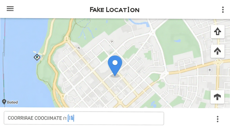 ����ΪFake Location��׿Ӧ���������ͼ����������չʾ��ͼ��ͼ������������Ű�����������Ԫ�أ����Ϊ��ƽ���ִ�UI��ƣ�ϸ�ڰ�����ɫ��λͼ�����ɫ���������ʸ��壬�ɾ��޶���װ������