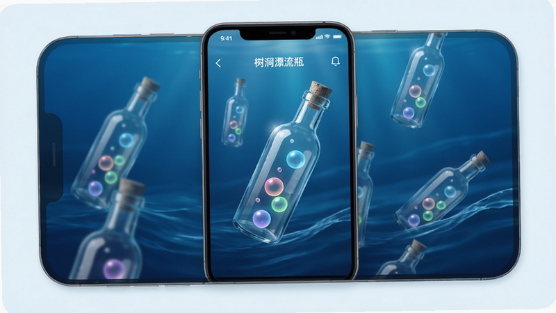 ����Ϊ������Ư��ƿ��APP���棬���ֲ��ü��������񣬱���Ϊ����ɫ���󽥱䣬����Ư���ż�����͸���Ĳ���Ư��ƿ��ƿ��װ�з���Ĳ�ɫ���ݣ��Ű�ɾ��޶���װ�Σ��������������ϸ��չ��ƿ���ĸ߹ⷴ����ˮ�������У����ʸ��壬�ɾ����޶���Ԫ��