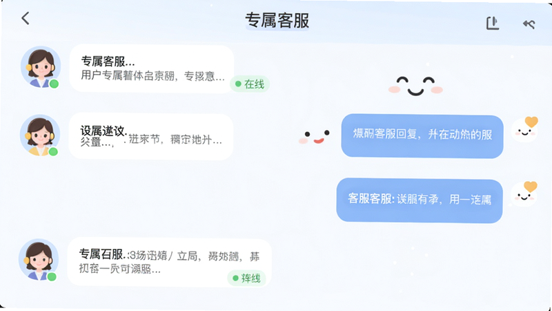 ����Ϊר���ͷ�������棬���ֶԻ�����ʽ������û���Ϣ���Ҳ�ͷ��ظ����Ű�Ի���ʽ����������Ѻã�ϸ����ʾ����״̬ͼ�꣬������ͣ��ɾ����޶���Ԫ�أ����ֱ�ע