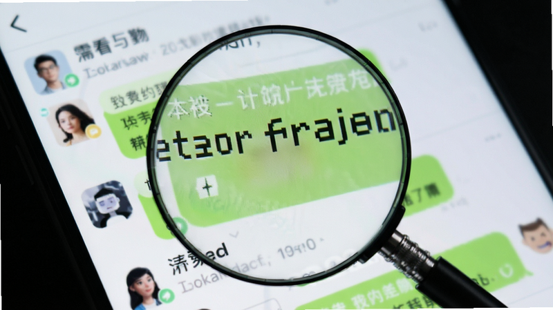 �ֻ���Ļ���棬�Ϸ���һ��Բ�εİ�͸���Ŵ������㣬������ʾ�Ŵ������ϸ�ڣ�������ģ�����罻����������棬���Ƽ��У������ȸߣ���ˮӡ