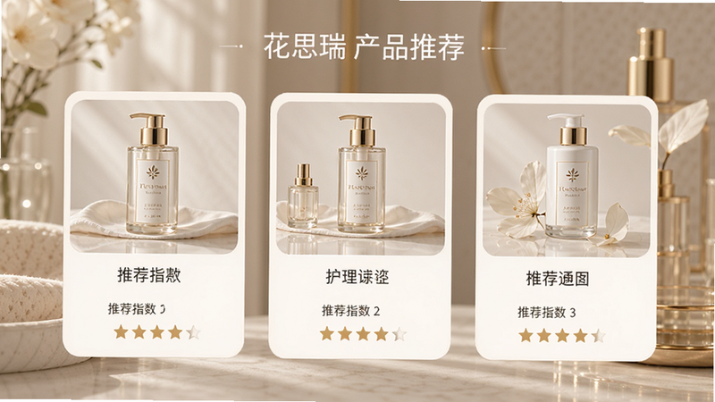 ��˼���Ʒ�Ƽ����棬չʾ�������Ʒ�Ŀ�Ƭʽ���֣�ÿ�ſ�Ƭ������ƷͼƬ�����Ƽ����Ƽ�ָ��������������ţ�ϸ�ڰ����Ǽ�����ͼ�꣬����ϸ�壬�������