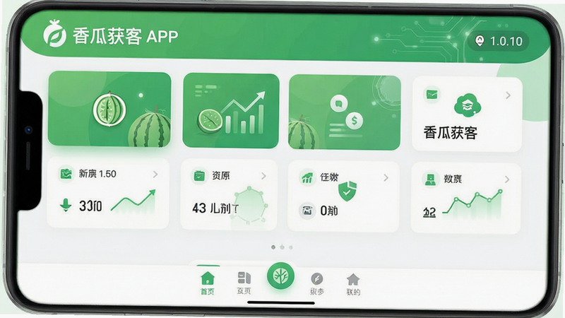 һ�Ÿ����ƽ������Ӧ�ó���������ͼ������Ϊ��ϻ��APP������Ļ�������������࣬������ʾƷ��Logo�Ͱ汾��1.0.10���в�Ϊ����ģ�鿨Ƭ���ײ�Ϊ������������ɫ��Ϊ���µ���ɫ���ɫ���䣬ϸ�ڴ����ֿƼ��к�����У�����4k���ɾ��޶���Ԫ�أ����������ɼ�