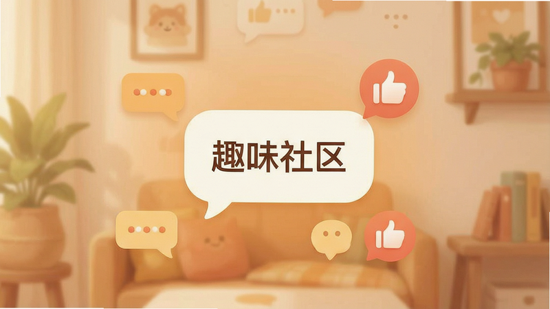 һ�ż�Լ�����罻����ʾ��ͼ������Ϊ�Ի����������ͼ�꣬ɫ����ůɫ��Ϊ���������������Ű����룬�����ܰ��ϸ����ͣ�����������������ʾΪ��Ȥζ������