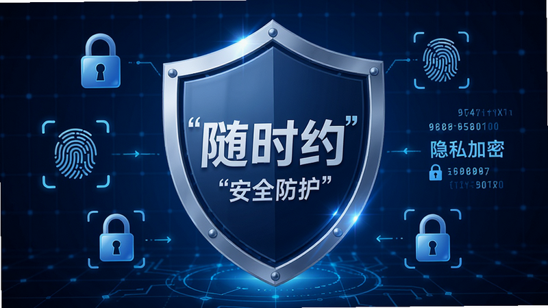 �Զ���Ϊ�����Ӿ�Ԫ�أ���������ӡ�С���ʱԼ����Logo������Ϊ�������ɫ�Ƽ�������Χ��������ͷ��ָ��ʶ�𡢼��ܴ�������ͼ�꣬������ȫ����˽�����־۽����ģ��Ű����أ����רҵ���ţ�ϸ�ڴ��й�Ӱ����Ч�������ʸ߱��棬�ɾ����޶���Ԫ�أ����ּ�������ʾ�硰��ȫ������������˽���ܡ�