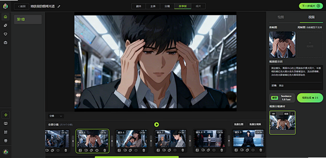 AI漫剧光速创作 安卓版 操作界面详解