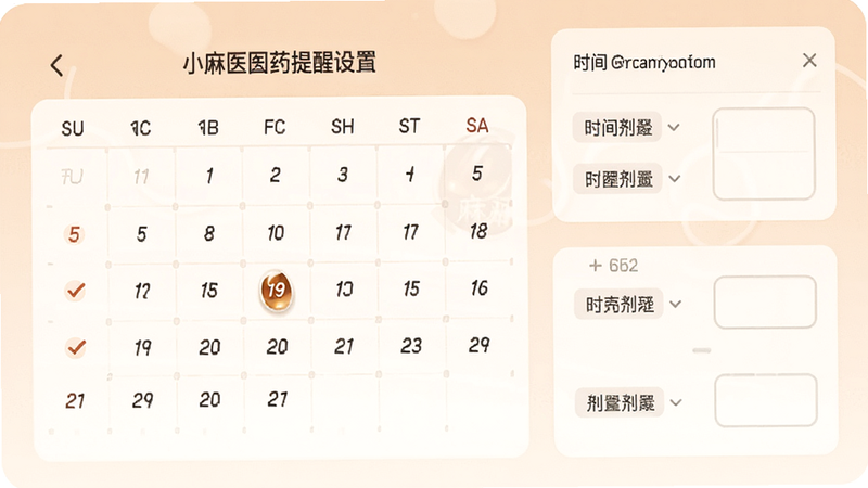 չʾС��ҽ��ҩ��������ҳ�棬����Ϊ������ͼ��ʱ��ѡ��������������״���У��Ű������ˣ�������ůɫ����ϸ�ڰ�����ѡ������������򣬻���ϸ�壬�ɾ����޶���Ԫ��