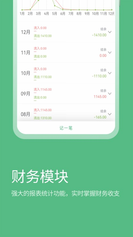 寒舍管家 安卓版 财务报表