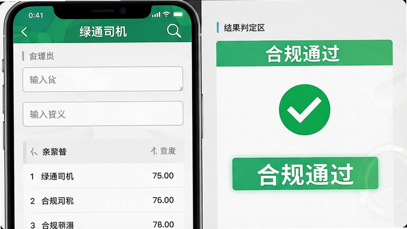 չʾ����ͨ˾����APP�ڵĺϹ��Բ�ҳ�棬���Ϊ����������Ҳ�Ϊ����ж�������ʾ��ɫ�Թ�ͼ�꣬����Ϊǳ��ɫ���񣬲������ҷ������Ű湤�������Ƽ��У�ϸ�ڰ����Ŵ�ͼ���������б��������������ɾ����޶���Ԫ�أ����֡��Ϲ�ͨ����������ʾ