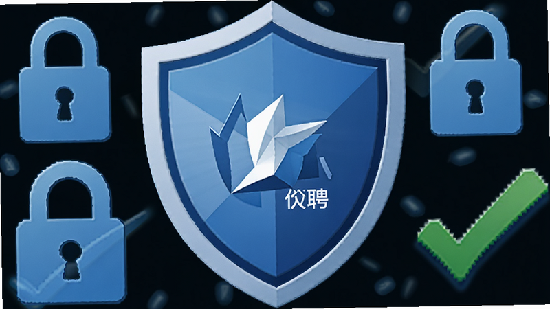 ����Ϊ���Ʊ���ͼ�꣬��������Ϊ��ƸLOGO��Χ���ư�ȫ����Թ���������θ���ɫϵ��ϸ��չʾ��֤��ʶ�������������ɾ����޶���Ԫ��
