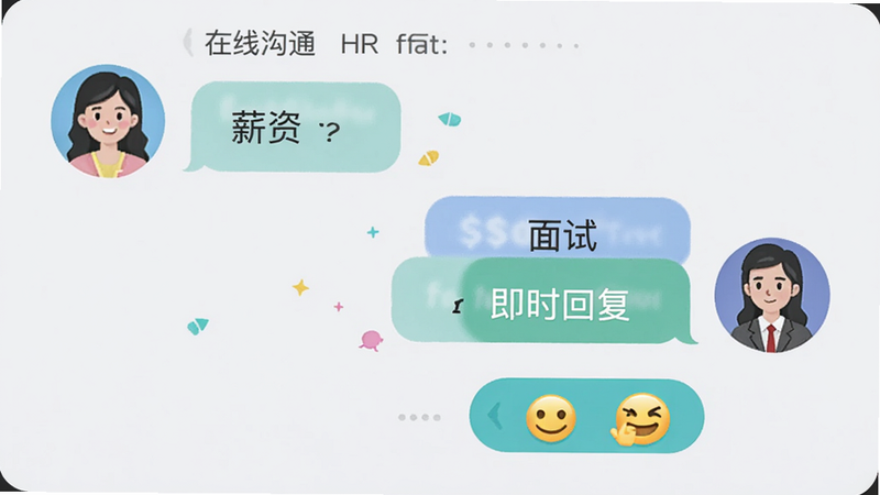����Ϊ����Ի�����棬����û�ͷ���Ҳ�HRͷ���м���ʾ�Ի����ݣ�������н�ʡ��������ԡ��ȹؼ��ʣ�����Ϊǳ��ɫ���������½ṹ��������ɻ��ã�ϸ�ڴ��з��Ͱ�ť�ͱ���ͼ�꣬�����������ɾ����޶���Ԫ�أ����ְ��������߹�ͨ��������ʱ�ظ���
