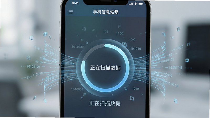 主体为手机屏幕界面展示